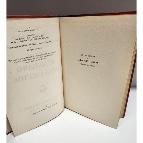 1940 The Standard Opera Guide By George P. Upton & Felix Borowski Hardcover - Picture 4 of 8